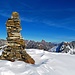 Das Gipfel Steinmännchen auf 2394 Meter