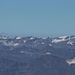 Im Westen der zweit- und dritthöchste Gipfel Österreichs, die Wildspitze (rechts) und die Weißkugel (links) in den Ötztaler Alpen.