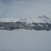 panoramica dal lago di St. Moritz verso i monti sopra Pontresina