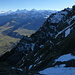 Blick zurück auf Wagners Mad: über dem Suldtal einige der östlichen Berner Voralpen und Alpen