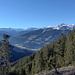 Blick ins Zillertal, gegenüber das Skigebiet Hochzillertal, in dem wir gestern unterwegs waren