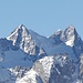 <b>Schönbühlhorn (3854 m), Chamm (3866 m) e Fiescher Gabelhorn (3876 m).</b>
