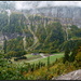 Blick hinunter zum Gasthof Gigerwald.<br /><br /><b>Violette Dämmerung<br />Geheimnisvolle Stille<br />Nebelgefülltes Tal<br />inmitten<br />wiesengrüner Hügel<br /><br />© by Rosemarie Brunetti, 2006</b>
