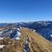 Auf dem Rückweg mit Blick in die Allgäuer Alpen