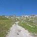 auf dem Weiterweg zur Gipfelstation Nebelhorn