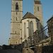 Die ungleichen romanisch-gotischen Türme der Stadtpfarrkirche St. Johann in Rapperswil