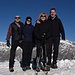 Gipfelfoto mit Rainer, Jacky, Romy und Peter