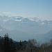 Blick von der Haggenegg über den Talkessel von Schwyz und Brunnen