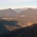 Panoramica dal Monte Chiusarella verso i : " Grandiosi 4000 " - le cime del Verbano / Valgrande - la vicina Valcuvia delle Prealpi Varesine.