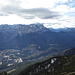Garmisch und Zugspitze vom Gipfel des Kramers gesehen