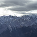 Wetterstein, Waxensteine mit Zugspitze, dahinter der Jzubiläumsgrat