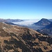 Der Nebel greift vom Bodensee her fast bis Sargans