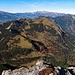 Aussicht vom Ochsenkopf in Richtung der Sarganser- und Buchser- Berge und dem Alpstein.