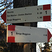 Der Wanderweg Nr. 1 führt von Borgo Maggiore über San Marino zurück nach Borgo Maggiore