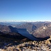 Il ramo di Polezza del Ceresio chiuso dal Monte Boglia, con Lugano sullo sfondo