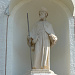 Jakobus d.Ä. über dem Kircheneingang in Ennetmoos