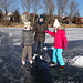 Die Erli-Familie auf dem Eis