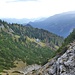 Blick zurück auf das Prielschutzhaus