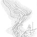 <b>Schizzo del fascio di vie cave alla Grassa eseguito da Werner Vogel (IVS Berna).</b>