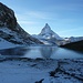 Riffelsee mit Matterhorn im Hintergrund