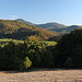 Bei Sarpdere - Blick auf bewaldete Hügel unweit der Dupnisa-Höhlen.