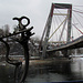 Kunst & Autobrücke bei Schaffhausen.