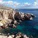 Wilde Mittelmeerküste und glasklares Wasser bei Ghar Lapsi.