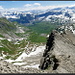 Auf dem Gipfel, Blick auf Alpler Horn, Alpler Stock und Ober Stafel.