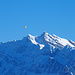 Ein Heissluftballon über dem Säntis