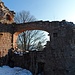 Im Westteil der Ruine.