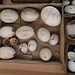 Beschriftete Eier. 
