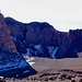Blick in den Krater des Pico Viejo mit seinen senkrecht abfallenden Wänden.