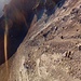 Blick in einen kleinen Krater.