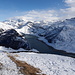 Der Lac de Roselend. Dahinter hüllt sich der Mont Blanc heute in Wolken.