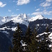 Blick nach Westen auf der Schlussetappe des Abstiegs. 