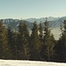 Blick zum Laber mit seinen steilen Rinnen (halblinks)