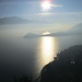 verso il Santuario di San Martino : vista sul Lago di Como
