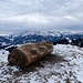 die neue Gipfelbank auf Rämisgummehoger - ein Naturkunstwerk