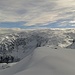 Blick zum Skigebiet des Pizol