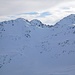 Il Monte Vertosan e sulla destra il più alto Monte Rosso di Vertosan, cima scialpinistica ma dal versante sud.
