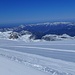 Blick hinaus über den Hallstätter Gletscher ins Salzkammergut 