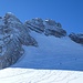 die Randkluft ist im Winter geschlossen, im Sommer manchmal ein Problem