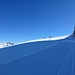 Rückblick auf den Hallstätter Gletscher, Spaltengefahr auf dieser Bahn zur Zeit nicht vorhanden