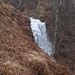 Gefroener Wasserfall im Abstieg