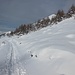 Ampia traccia a mezzacosta verso l'Alpe Ortighera