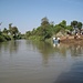 auf der Fähre über dne blauen Nil - zum Besuch der Blue Nile Falls