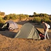 unser erster Zeltplatz im Sankaber Camp