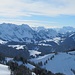 Kronberg: Aussicht zu den Glarner Alpen - über Tödi - Hausstock zog eine Föhnwalze
