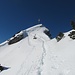 Aufstieg bis zum Gipfel per Ski