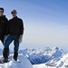 Zwei Schneeschuh-"Fanatiker" auf dem Gipfel des Risetenhorns